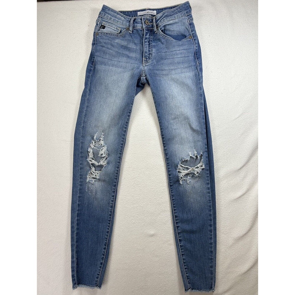 KanCan Jeans Mid- Rise Womens Size 1/24 Distressed Destroyed
